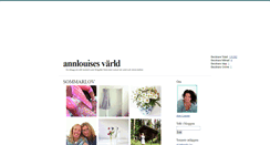 Desktop Screenshot of annlouisesvarld.blogg.se