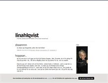 Tablet Screenshot of linahlqvist.blogg.se
