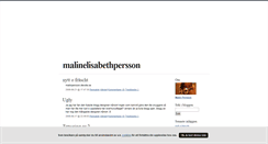 Desktop Screenshot of malinelisabethpersson.blogg.se