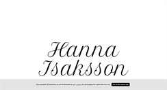 Desktop Screenshot of hannaamandaisaksson.blogg.se