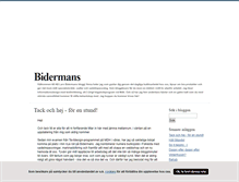 Tablet Screenshot of bidermans.blogg.se