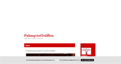 Desktop Screenshot of palmqvisttraffen.blogg.se