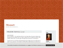Tablet Screenshot of mozart.blogg.se