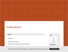 Tablet Screenshot of indien2007.blogg.se