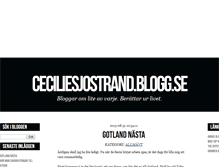 Tablet Screenshot of ceciliesjostrand.blogg.se