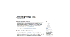 Desktop Screenshot of annsias.blogg.se