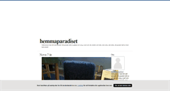 Desktop Screenshot of hemmaparadiset.blogg.se