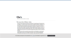 Desktop Screenshot of elinens.blogg.se