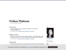 Tablet Screenshot of mattssonmadeleine.blogg.se