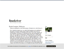 Tablet Screenshot of linaskriver.blogg.se