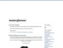 Tablet Screenshot of mosterglamour.blogg.se