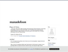 Tablet Screenshot of manaolofsson.blogg.se