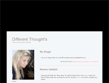 Tablet Screenshot of differentthoughts.blogg.se