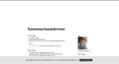Desktop Screenshot of hannamariaaandersson.blogg.se