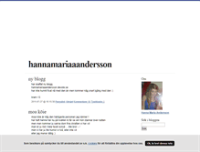 Tablet Screenshot of hannamariaaandersson.blogg.se