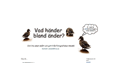 Desktop Screenshot of handerblandander.blogg.se