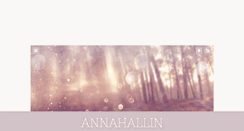 Desktop Screenshot of annahallin.blogg.se