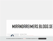 Tablet Screenshot of mirandareimers.blogg.se