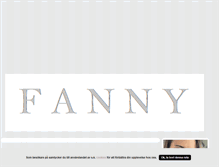 Tablet Screenshot of fannysahlin.blogg.se