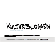 Tablet Screenshot of kulturbloggaren.blogg.se