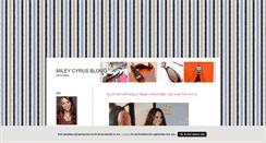 Desktop Screenshot of mileycyrusbloggen.blogg.se