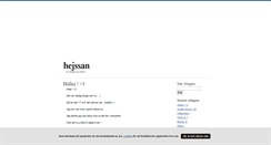 Desktop Screenshot of hejssan.blogg.se