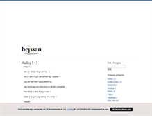 Tablet Screenshot of hejssan.blogg.se