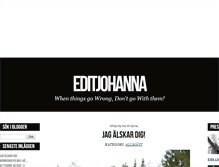 Tablet Screenshot of editjohanna.blogg.se