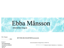 Tablet Screenshot of ebbamansson.blogg.se
