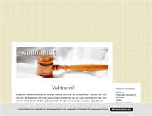 Tablet Screenshot of kriminalitet.blogg.se