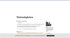 Desktop Screenshot of motionsdagboken.blogg.se