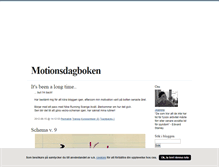 Tablet Screenshot of motionsdagboken.blogg.se