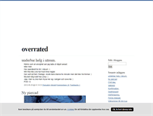Tablet Screenshot of overrated.blogg.se
