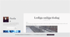 Desktop Screenshot of paolita.blogg.se