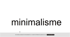 Desktop Screenshot of minimalisme.blogg.se