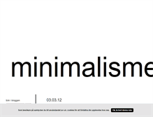 Tablet Screenshot of minimalisme.blogg.se