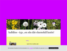 Tablet Screenshot of halldins.blogg.se