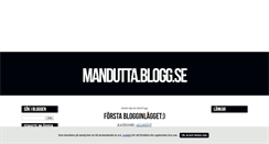 Desktop Screenshot of mandutta.blogg.se