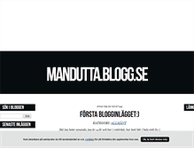 Tablet Screenshot of mandutta.blogg.se