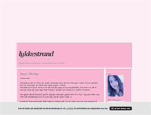 Tablet Screenshot of lykkestrand.blogg.se