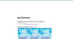 Desktop Screenshot of mylarssons.blogg.se