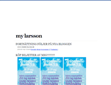 Tablet Screenshot of mylarssons.blogg.se