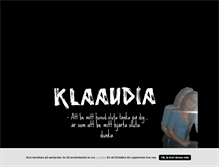 Tablet Screenshot of klaaudia.blogg.se