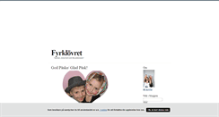 Desktop Screenshot of fyrklovret.blogg.se