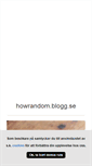 Mobile Screenshot of howrandom.blogg.se
