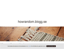 Tablet Screenshot of howrandom.blogg.se