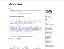 Tablet Screenshot of clandestino.blogg.se