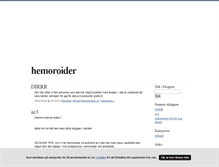 Tablet Screenshot of hemoroider.blogg.se