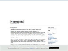 Tablet Screenshot of kvartsamtal.blogg.se