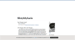 Desktop Screenshot of lifestylebykarin.blogg.se